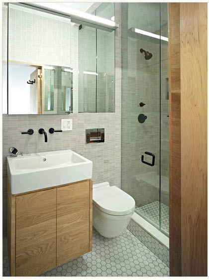 Diseño de cuarto de baño pequeños y medianos con ideas, fotos y ... Ceramica para baños pequeños de apartamentos