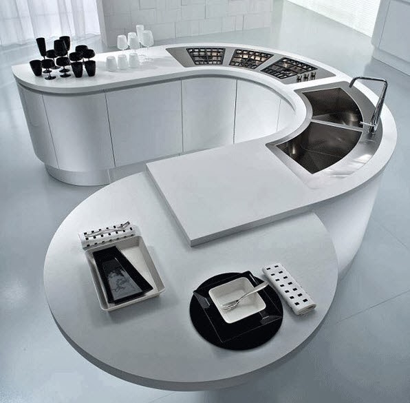 40 diseños de modernas islas de cocina, ideas con fotos ... Cocina diseño con isla