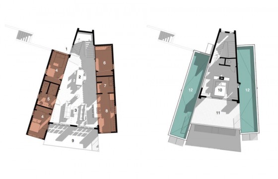 Planos de casa de forma triangular de casa contenedores