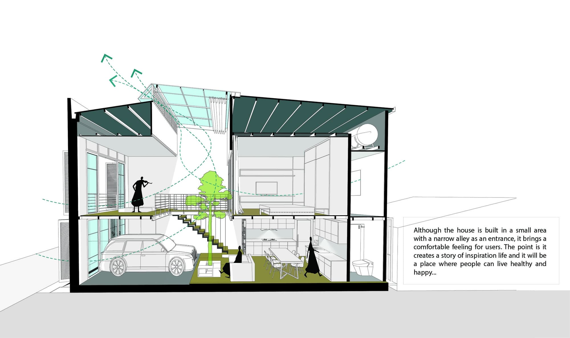 Idea casa pequeña y económica 46 m² | Construye Hogar