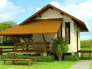 Diseño de cabaña pequeña de campo