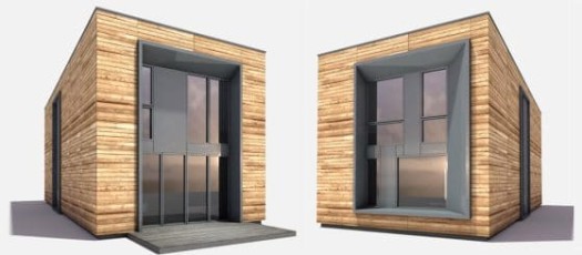 Casa pequeña prefabricada de tres dormitorios, fuerte estructura y acabados personalizados