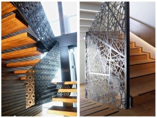 Paneles cortados con láser para diseño interior y exterior