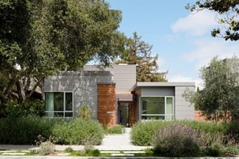 Diseño de casa moderna con uso de paneles metálicos microperforados