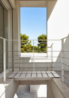 Detalle de casa pasiva en segundo nivel 