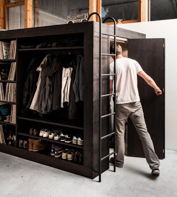 Departamento pequeño y dormitorio con modular