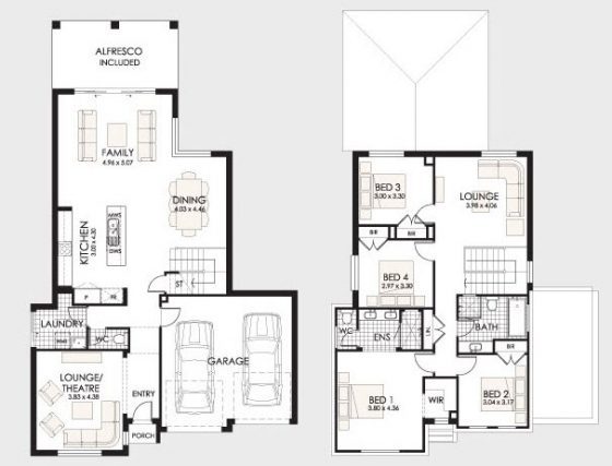 PLANOS DE CASAS DE DOS PISOS con ideas y diseños que inspiran