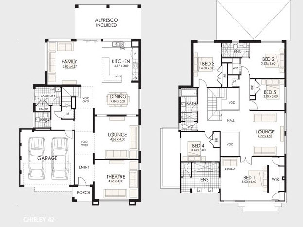 PLANOS DE CASAS DE DOS PISOS con ideas y diseños que inspiran