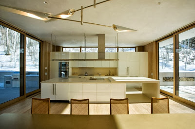 Diseño de cocina de casa moderna en climas con nieve Diseño de cocina de casa moderna en climas con nieve