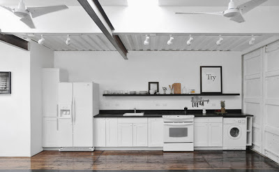 Diseño de cocina reciclada hecha con contenedor