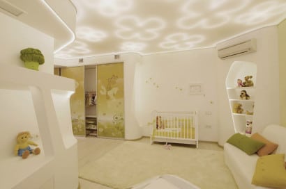 Diseño de dormitorio de bebe ultra moderno