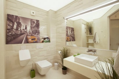 Modernos azulejos  de cuarto de baño