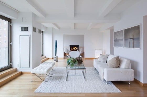 Diseño de interiores apartamento blanco