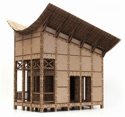 Casa económica prefabricada de madera reciclada, se arma como un rompecabezas