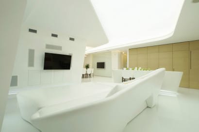 Diseño de penthouse ultra moderno, apartamento de lujo