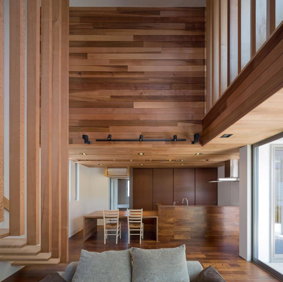 Diseño de moderna casa de dos plantas con planos de vivienda