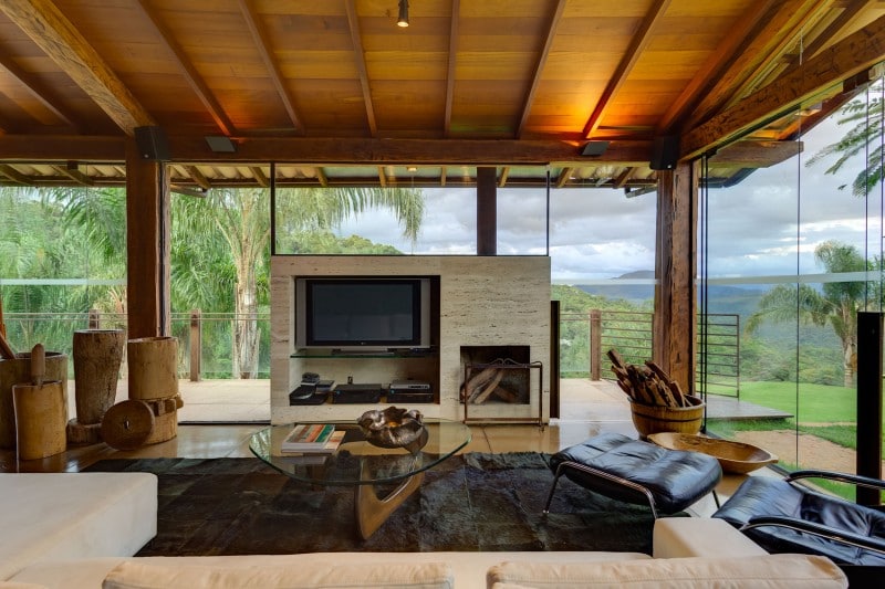 Diseño de casa de campo | planos, interior y fachadas