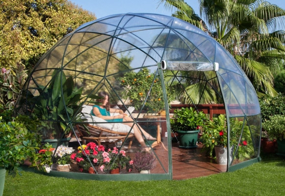 Diseño de domo para terraza o jardín, interesante alternativa para proteger del sol y frio en exteriores