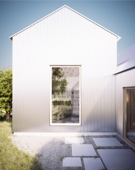 Diseño de casa de aluminio