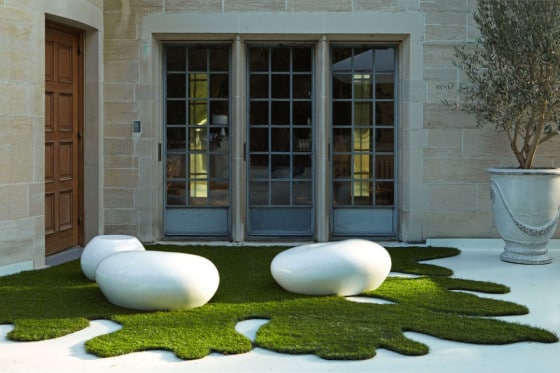 Diseño de terraza con grass artificial 