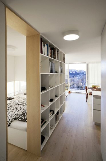 Diseño de tabique de apartamento pequeño