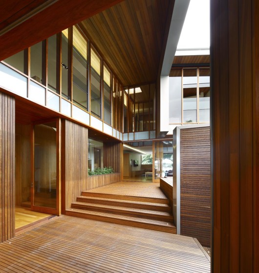 Diseño de interiores con enchapado de madera