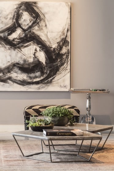 Diseño de mesa de centro y pintura