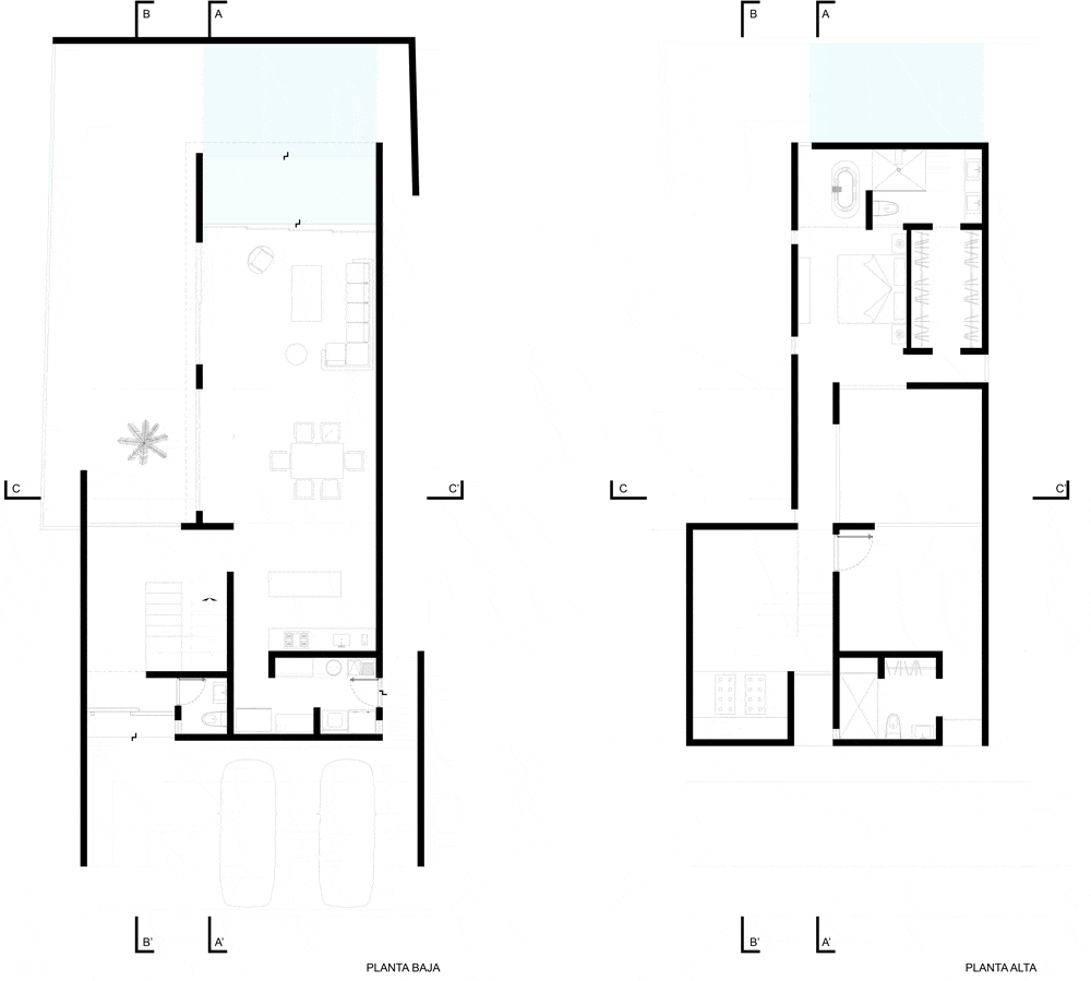 Planos de casa minimalista de dos pisos
