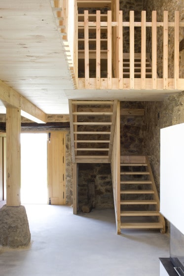 Diseño de escaleras de madera sencillas