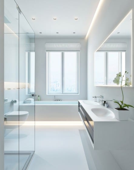 Diseño de cuarto de baño ultra moderno