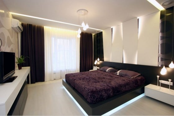Diseño de dormitorio principal moderno