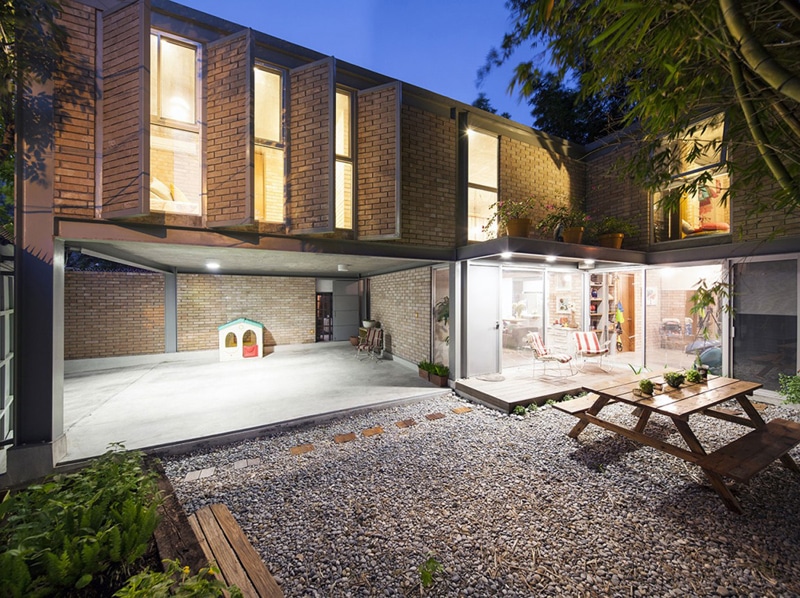 Planos de casa en forma de L, diseño