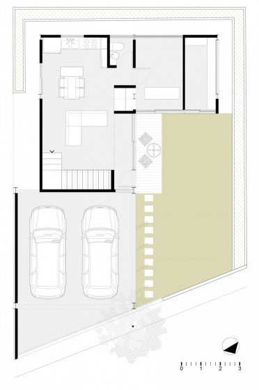Planos de casa en  L