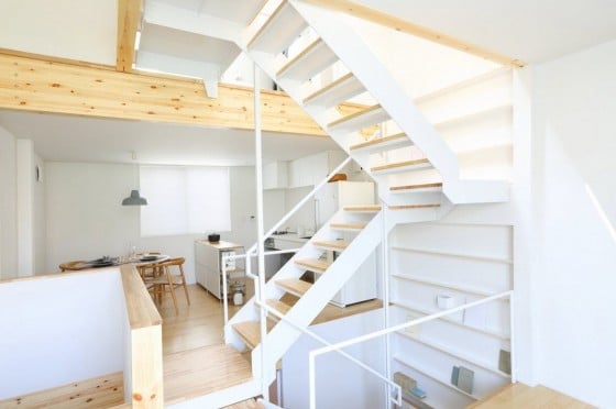 Diseño de escaleras metálicas de casa prefabricada