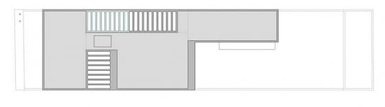 Plano de techo de casa de dos pisos