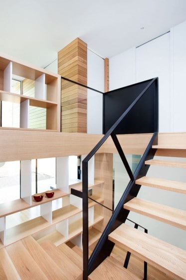 Diseño de estanterías de madera de casa