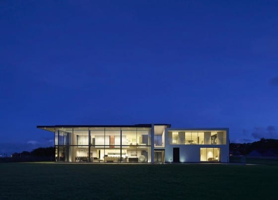 Diseño de fachada de casa moderna grande