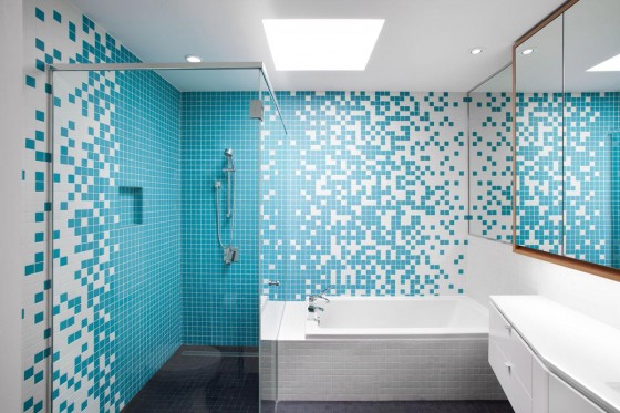 Diseño de moderno cuarto de baño
