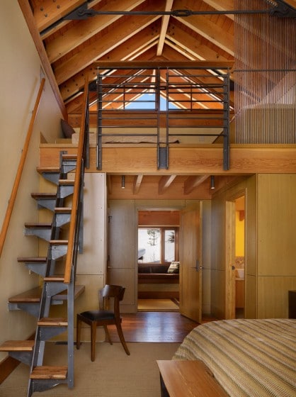 Diseño de escaleras de madera para casas pequeñas