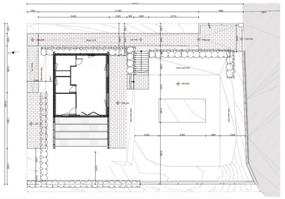Planos de casa ecológica de 96 m²