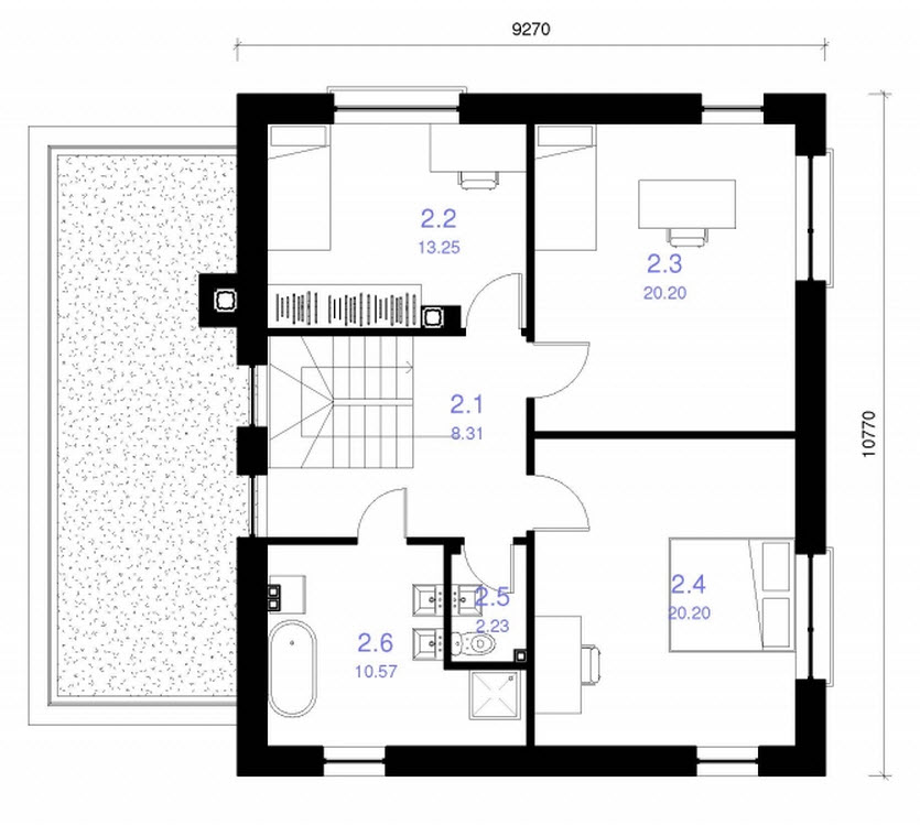 planos de casas sencillas de un piso