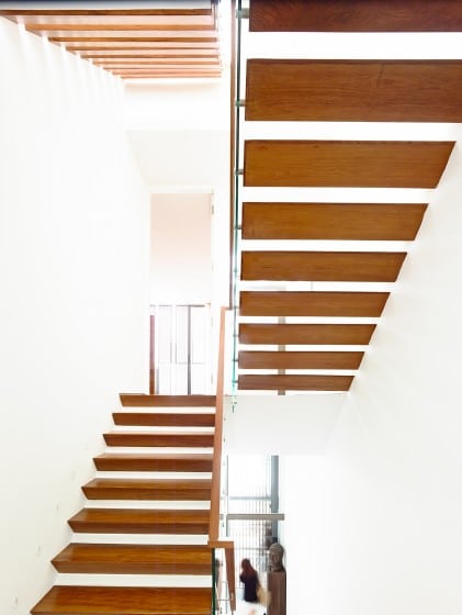 Diseño de modernas escaleras de madera