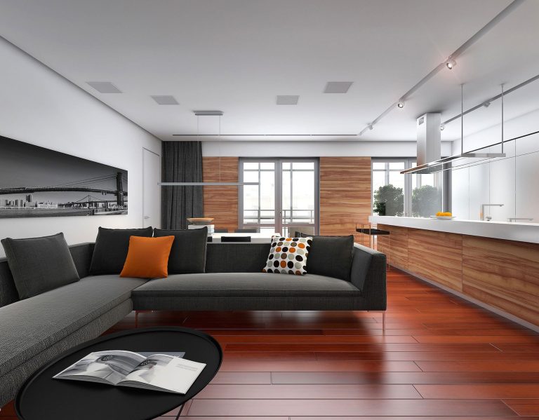 Diseño de departamento de tres dormitorios, descubre como generar amplios ambientes interiores