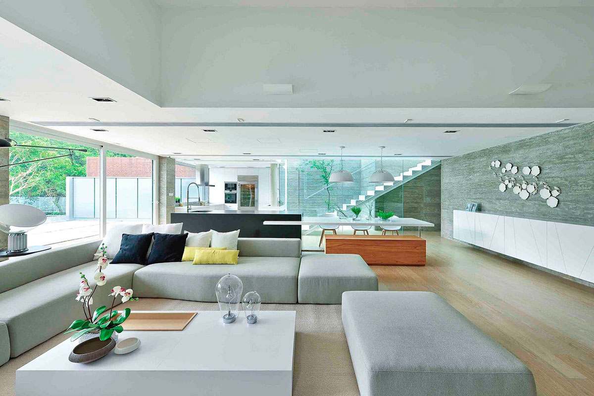 Diseño de casa moderna dos pisos