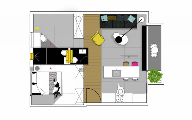 Departamentos pequeños de 55 metros cuadrados, descubre opciones para distribución y decoración de ambientes