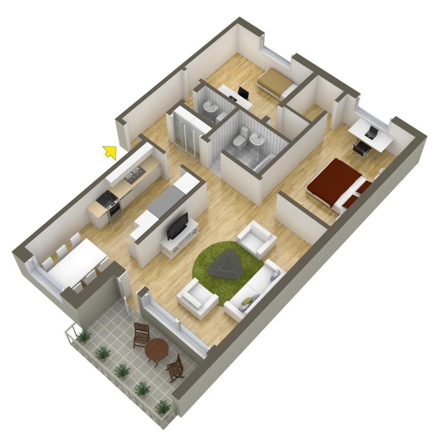 Planos de departamentos dos dormitorios
