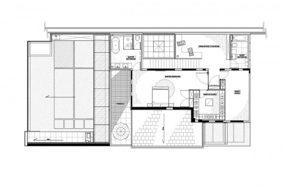 Planos de casa de dos pisos - Segundo nivel