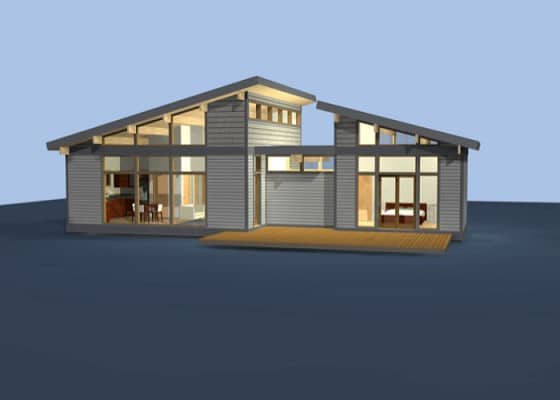 Diseño casa de campo prefabricada