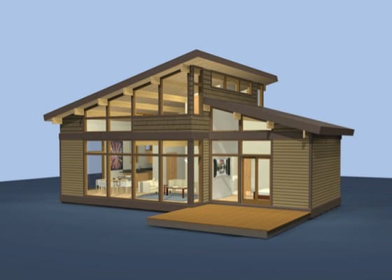 Maqueta de casa de campo