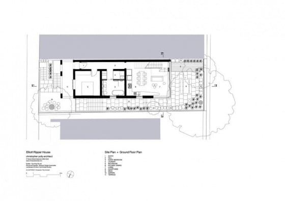 Plano del primer piso de la casa Modelo 1